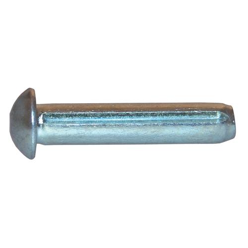CLOU CANNELE A TETE DEMI RONDE DIN 1476 ACIER ZINGUE photo du produit
