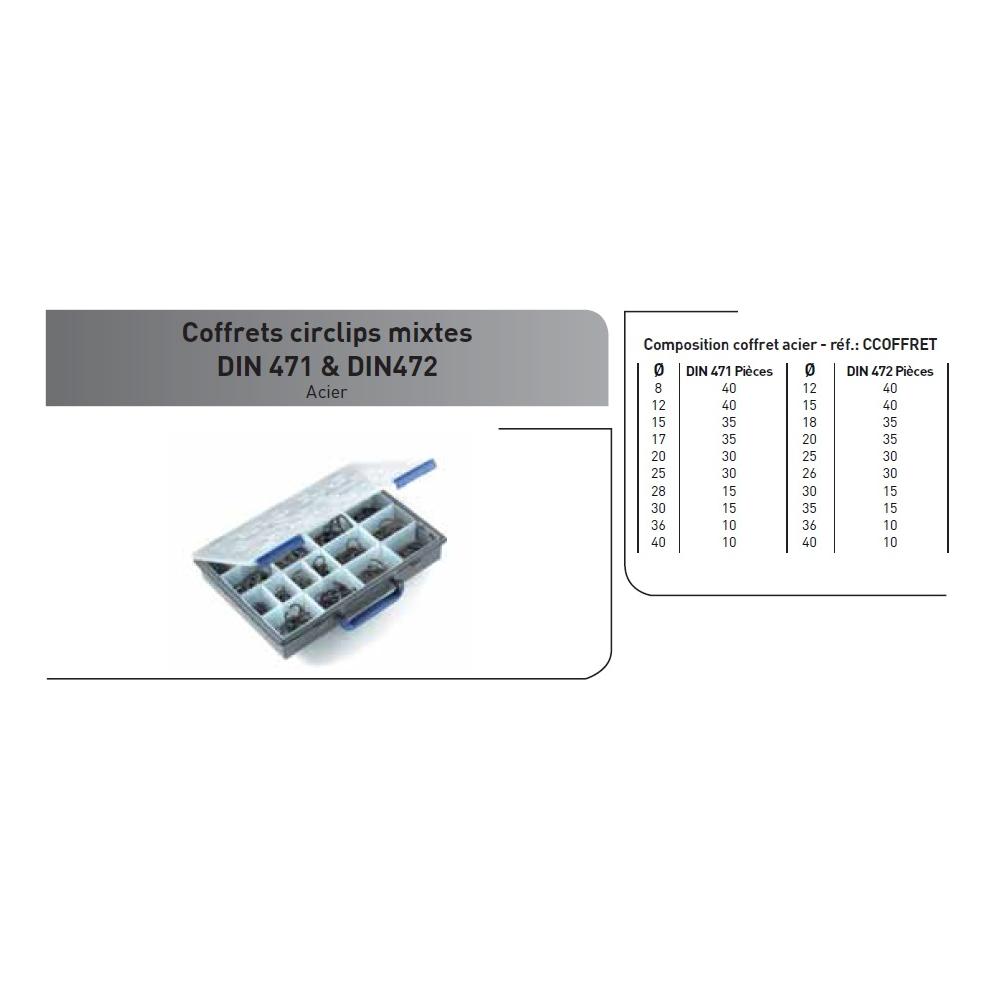 COFFRET CIRCPLIPS DIN 471 & DIN 472 photo du produit Vue arrière L