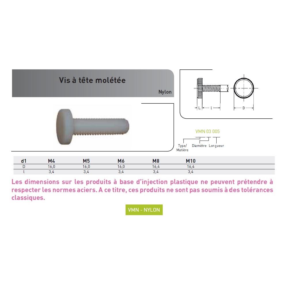 VIS MOLETEE NYLON photo du produit Vue arrière L