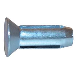 CLOU CANNELE A TETE CONIQUE DIN 1477 ACIER ZINGUE photo du produit