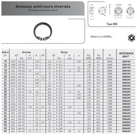 ANNEAU EXTERIEUR INVERSE ACIER PHOSPHATE photo du produit Vue arrière M