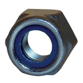 ECROU NYLSTOP HAUT DIN 982 ACIER ZINGUE photo du produit
