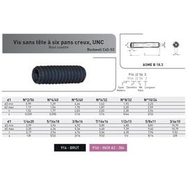 VIS STHC A BOUT CUVETTE PAS UNC - INOX A2 photo du produit Vue arrière M