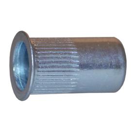ECROU A SERTIR T AFFLEURANTE CRANTE OUVERT ACIER ZINGUE photo du produit