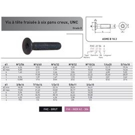 VIS FHC PAS UNC - INOX A2 photo du produit Vue arrière M