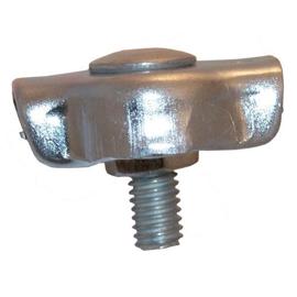 SERRE CABLE PLAT SIMPLEX INOX A4 photo du produit