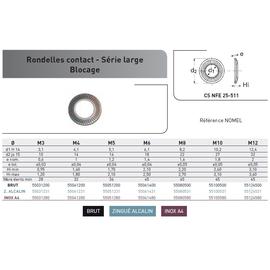 RONDELLE CONTACT CS NFE 25511 LARGE ZINC ALCALIN photo du produit Vue arrière M