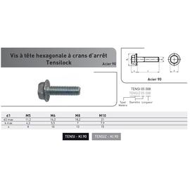 VIS TH A EMBASE CRANTEE TENSILOCK® ACIER BRUT KL.90 photo du produit Vue arrière M