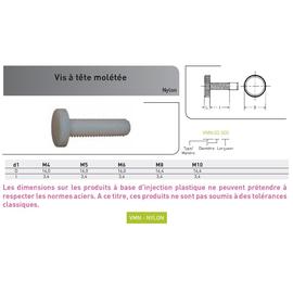 VIS MOLETEE NYLON photo du produit Vue arrière M