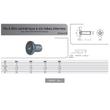 VIS TC EXTREMEMENT BASSE TORX ACIER ZINGUE CL 8.8 photo du produit Vue arrière S