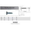 VIS TOLE TF TORX T25 DIN 7982C ACIER ZINGUE photo du produit Vue arrière S